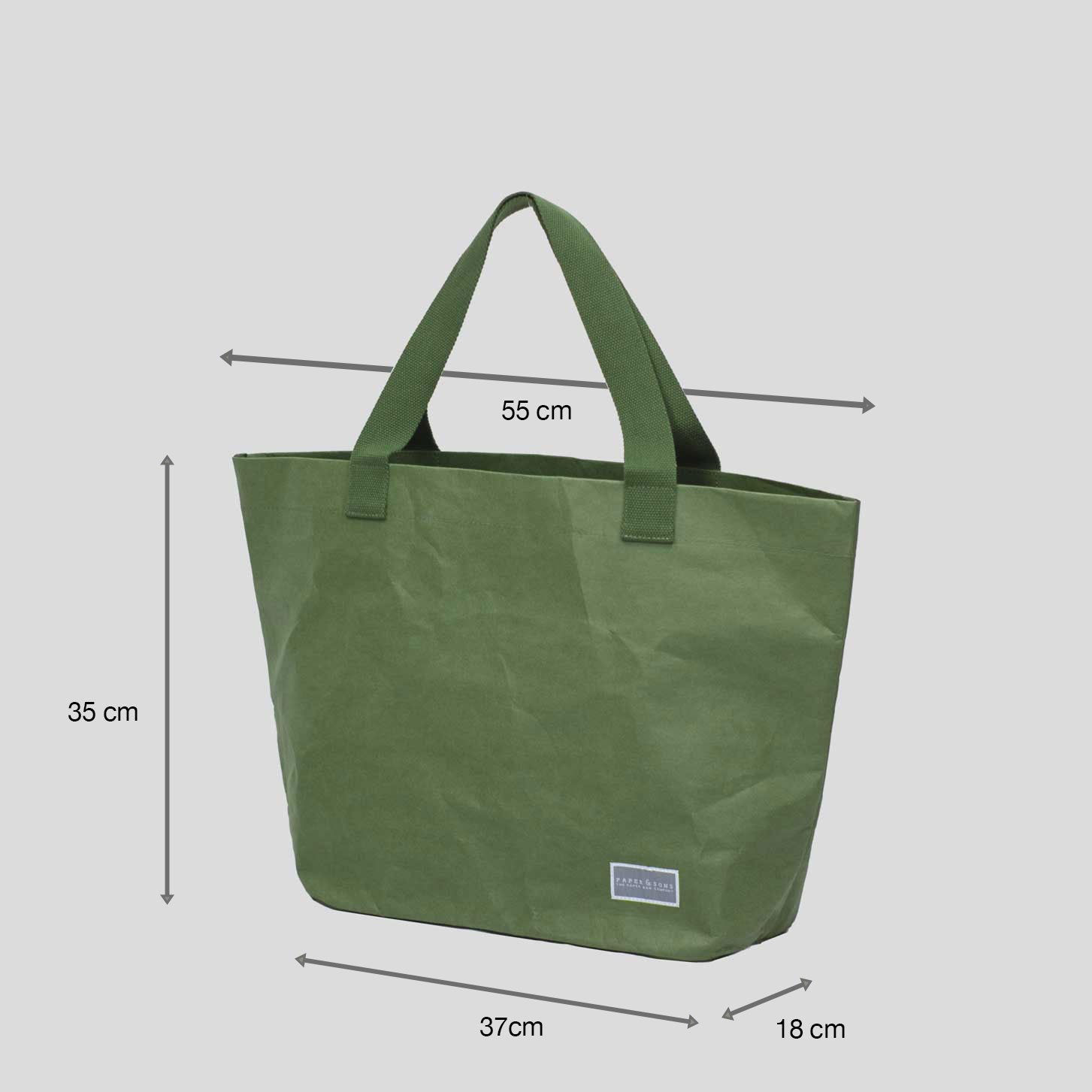 Paper & Sons Shopper Tasche Maße
