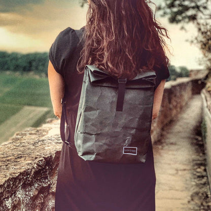 Paper & Sons Rucksack für Damen aus Kraftpapier