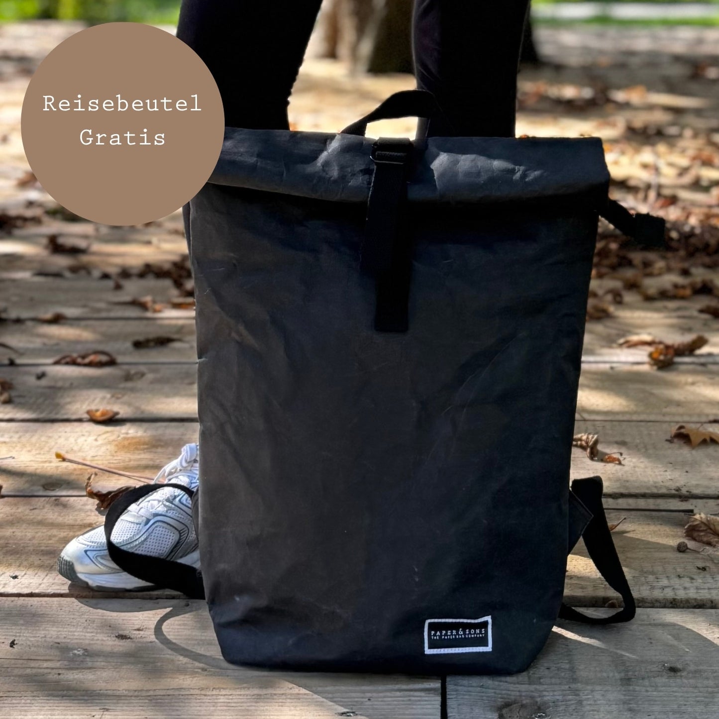 Sac à dos en papier kraft pin