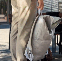 Sac à dos en papier kraft pin
